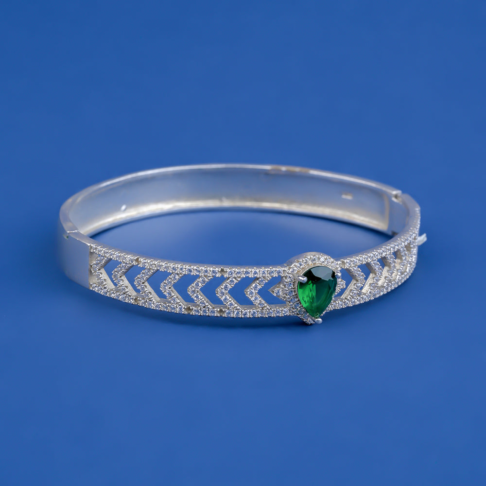Green Diamond 925 Bracelet